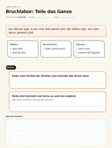 Beispiel: Arbeitsblatt