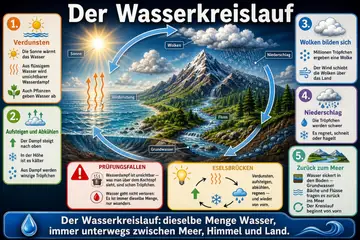 Der Wasserkreislauf im Stil Cinematic