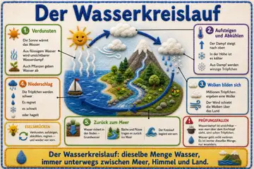 Der Wasserkreislauf im Stil Filz