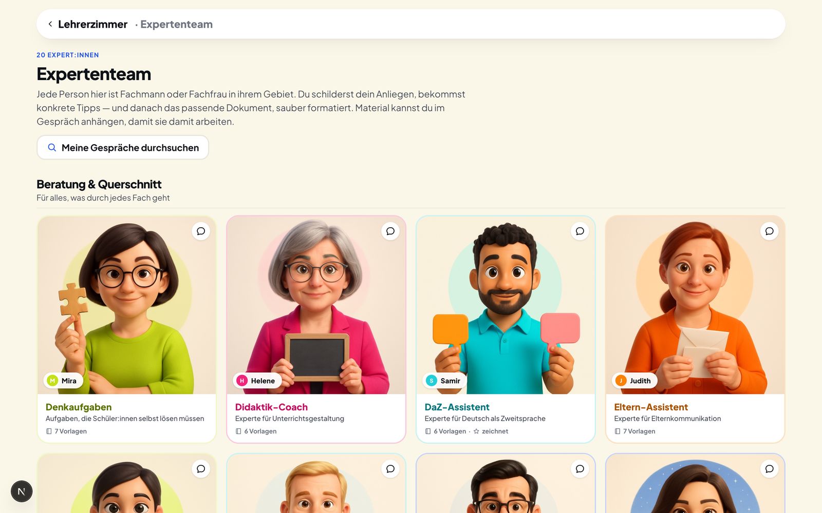 Das Expertenteam der Plattform